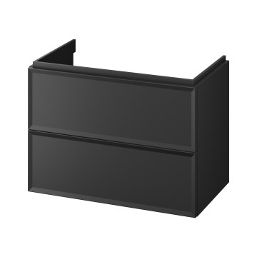 Cersanit S1017-003 - Mueble de baño suspendido bajo lavabo MILLE 80x55x45 cm negro