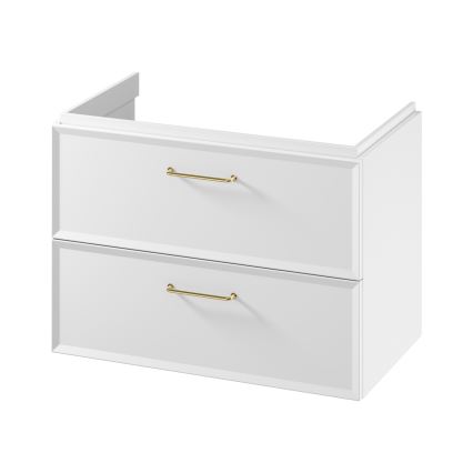 Cersanit S1021-004 - Mueble de baño suspendido para lavabo MILLE 80x55x45 cm blanco