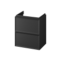 Cersanit S1021-006 - Mueble de baño suspendido para lavabo MILLE SLIM 50x35 cm negro
