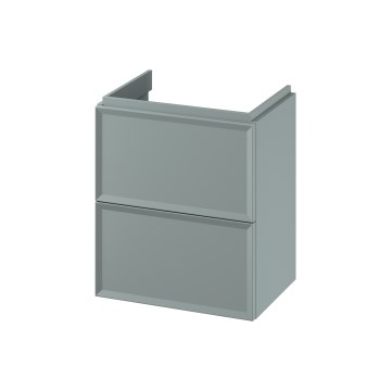 Cersanit S1021-007 - Mueble de baño suspendido bajo lavabo MILLE SLIM 50x35 cm verde menta
