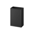 Cersanit S1022-003 - Mueble de baño suspendido bajo lavabo MILLE 40×22 cm, negro
