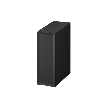 Cersanit S1022-007 - Mueble de baño suspendido MILLE 20x45 cm negro mate