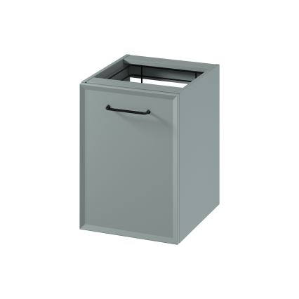 Cersanit S1022-010 - Mueble de baño suspendido con cesta para la colada MILLE 40x55x45 cm verde menta