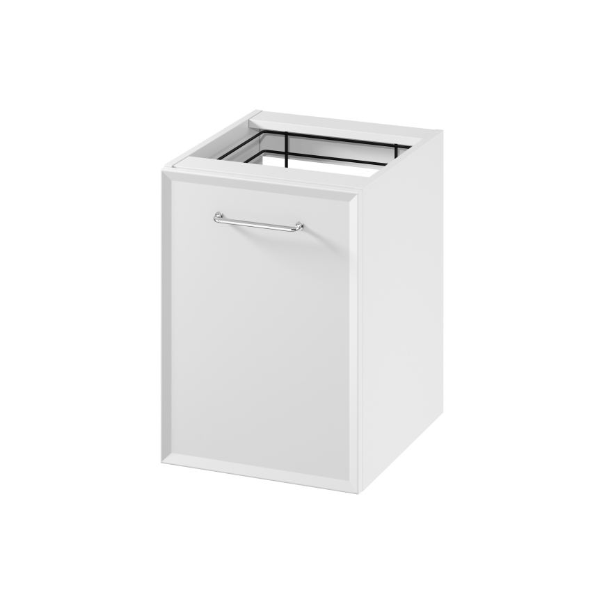 Cersanit S1022-011 - Mueble de baño suspendido con cesta para la colada MILLE 40x55x45 cm blanco