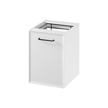 Cersanit S1022-011 - Mueble de baño suspendido con cesta para la colada MILLE 40x55x45 cm blanco
