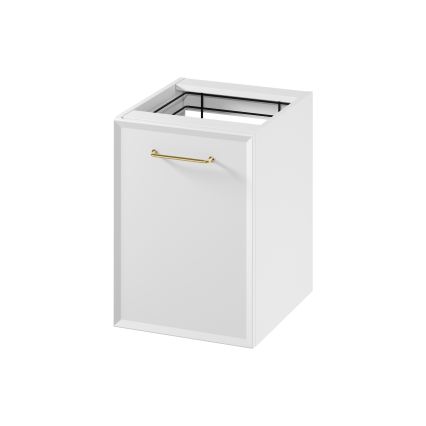 Cersanit S1022-011 - Mueble de baño suspendido con cesta para la colada MILLE 40x55x45 cm blanco
