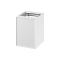 Cersanit S1022-011 - Mueble de baño suspendido con cesta para la colada MILLE 40x55x45 cm blanco