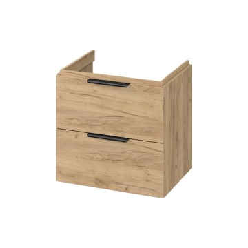 Cersanit S598-045-DSM - Mueble de baño suspendido bajo lavabo MALIKA 60x45 cm roble