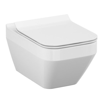 Cersanit S701-213-ECO - Inodoro suspendido con asiento CREA cerámica/blanco