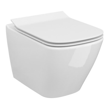Cersanit S701-405-ECO - Inodoro suspendido con asiento CITY cerámica/blanco