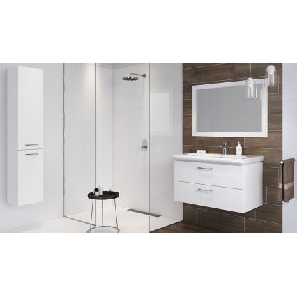 Cersanit S801-142-DSM - Mueble de baño suspendido con lavabo LARA CITY, 60 x 45 cm, blanco