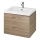 Cersanit S801-148-DSM - Mueble de baño suspendido con lavabo LARA 60x45 cm nogal