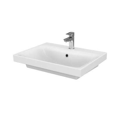 Cersanit S801-223-DSM - Mueble de baño suspendido con lavabo MODUO 60x57x45 cm blanco brillante