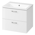 Cersanit S801-309-DSM - Mueble de baño suspendido con lavabo NIKO 60x45 cm blanco
