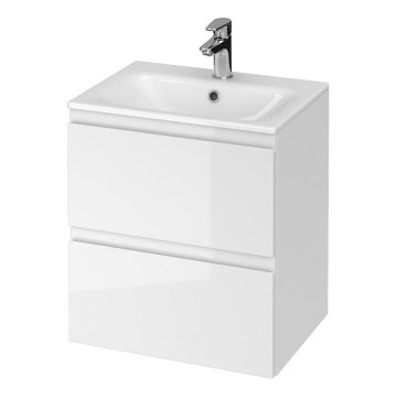 Cersanit S801-312-ECO - Mueble de baño suspendido con lavabo MODUO 50x57x40 cm blanco