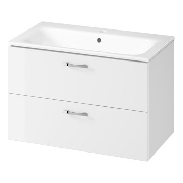 Cersanit S801-538 - Mueble de baño suspendido con lavabo NIKO 80x50x45 cm blanco