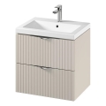 Cersanit S801-541 - Mueble de baño suspendido con lavabo TIRSO 60x60x45 cm beige