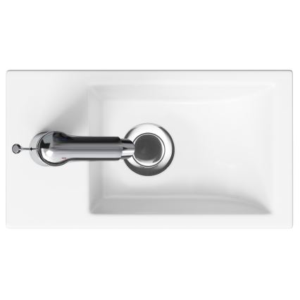 Cersanit S801-569 - Mueble de baño suspendido con lavabo MILLE 40x22 cm negro