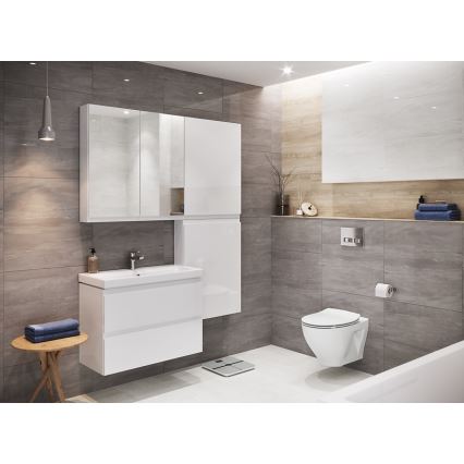 Cersanit S929-018 - Mueble de baño con espejo MODUO 80x59,5 cm