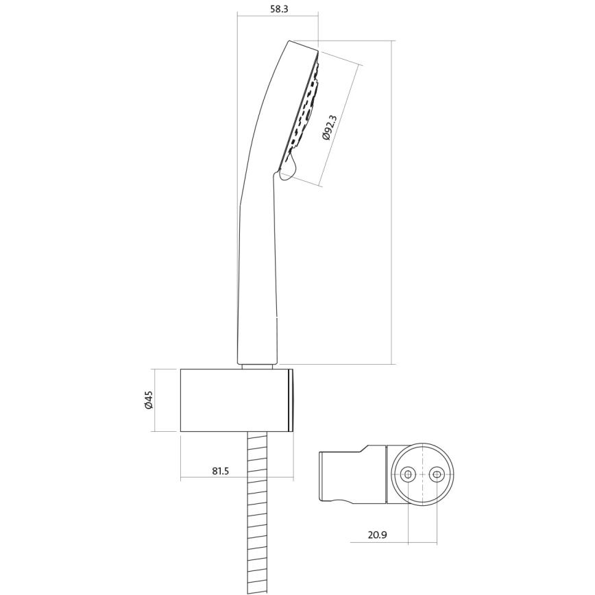 Cersanit S952-003 - Juego de bañera con grifo + grifo para lavabo MILLE cromo brillante