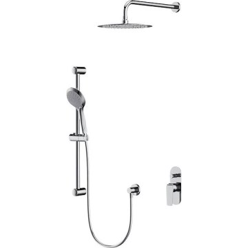 Cersanit S952-014 - Juego de ducha con grifo empotrado CITY cromo brillante