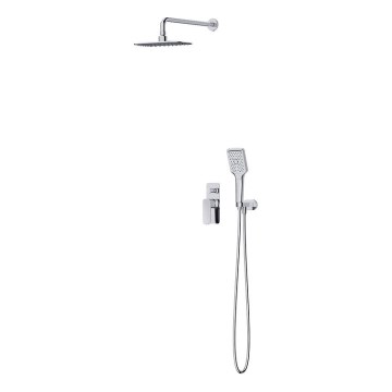 Cersanit S952-029 - Juego de ducha con grifo empotrado LARGA cromo brillante
