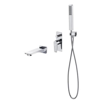 Cersanit S952-037 - Juego de bañera con grifo empotrado MILLE cromo brillante