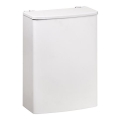 Cesta 19x26,5 cm acero inoxidable/blanca