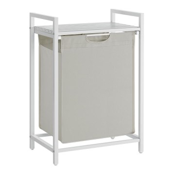 Cesta para la ropa REX blanca