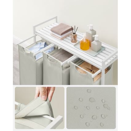 Cesto para ropa REX blanco
