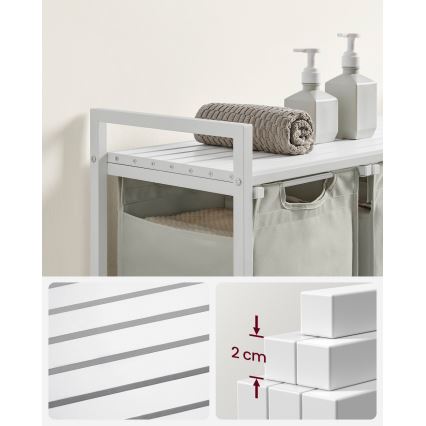 Cesto para ropa REX blanco