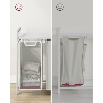 Cesto para ropa REX blanco