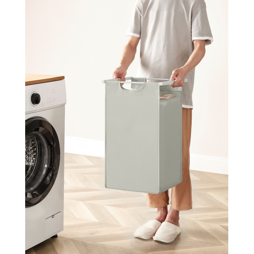 Cesto para ropa REX blanco