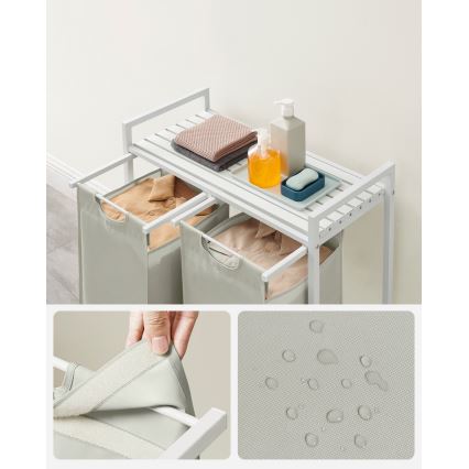Cesto para ropa REX blanco