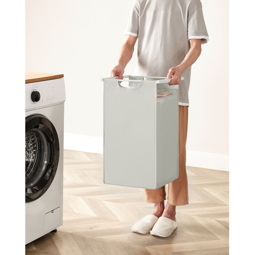 Cesto para ropa REX blanco