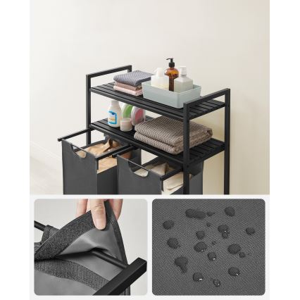 Cesto para ropa REX gris
