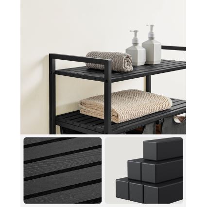 Cesto para ropa REX gris