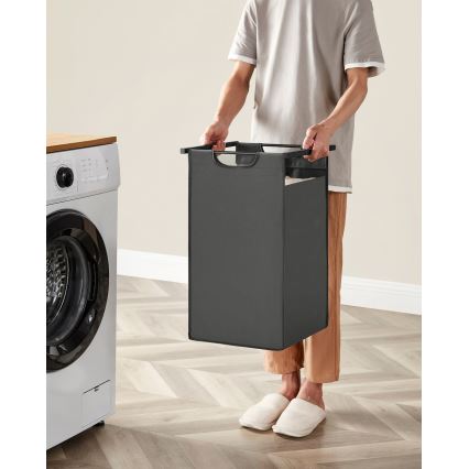 Cesto para ropa REX gris