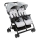 Chicco - Silla de paseo para gemelos OHLALA TWIN Silver Gato plata