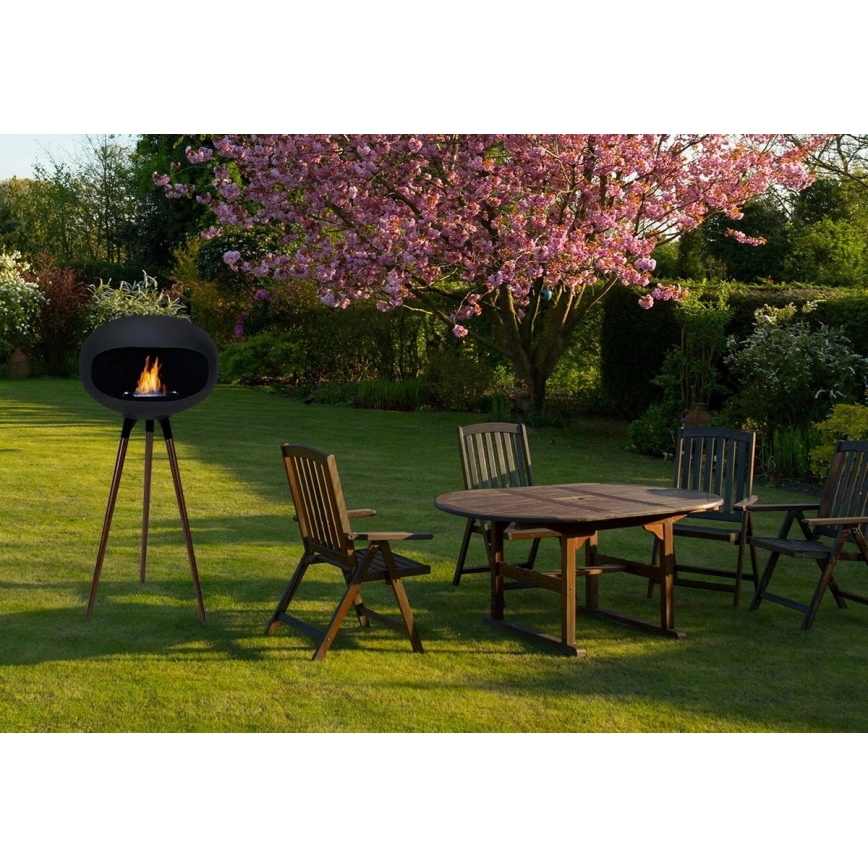 Chimenea de bioetanol TOKIO 45x100 cm 2kW negra