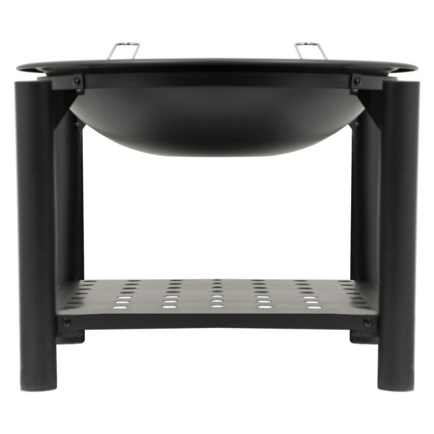 Chimenea de leña portátil con rejilla 48 cm