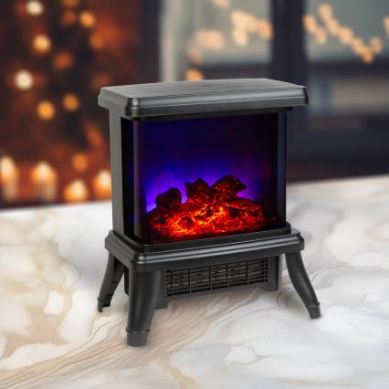 Chimenea eléctrica LED con calefacción LED/1500W/230V