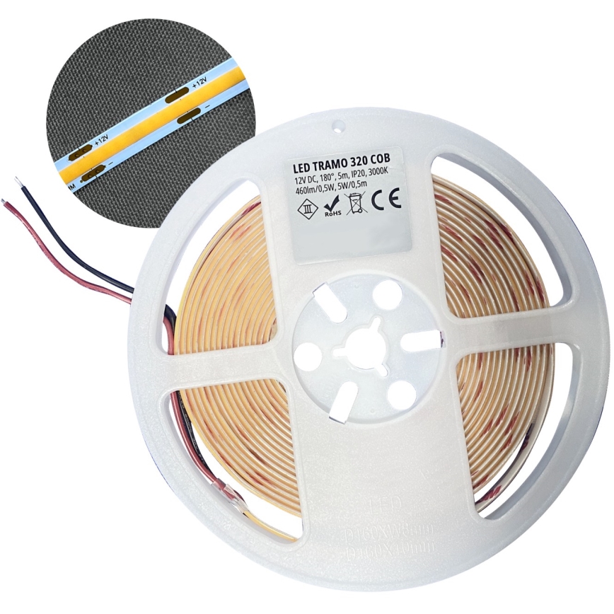 Cinta LED LED/50W/12V 5 m 6500K IP65