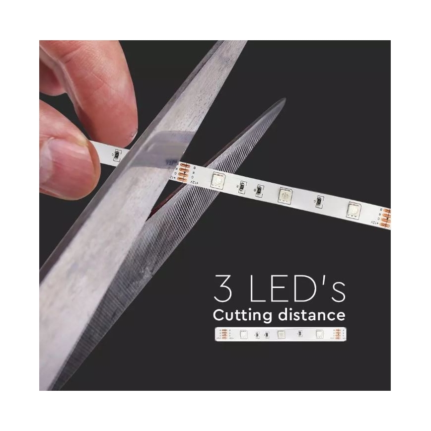 Cinta LED RGB Regulable 2x5m LED/4,8W/230V + CR