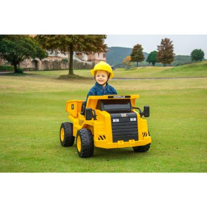 Coche eléctrico cargador CAT 60W/4500 mAh amarillo/negro