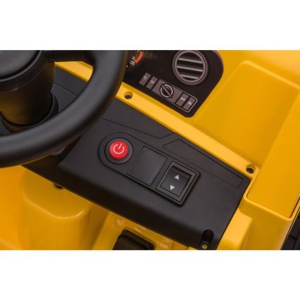 Coche eléctrico cargador CAT 60W/4500 mAh amarillo/negro