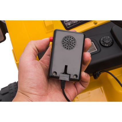 Coche eléctrico cargador CAT 60W/4500 mAh amarillo/negro