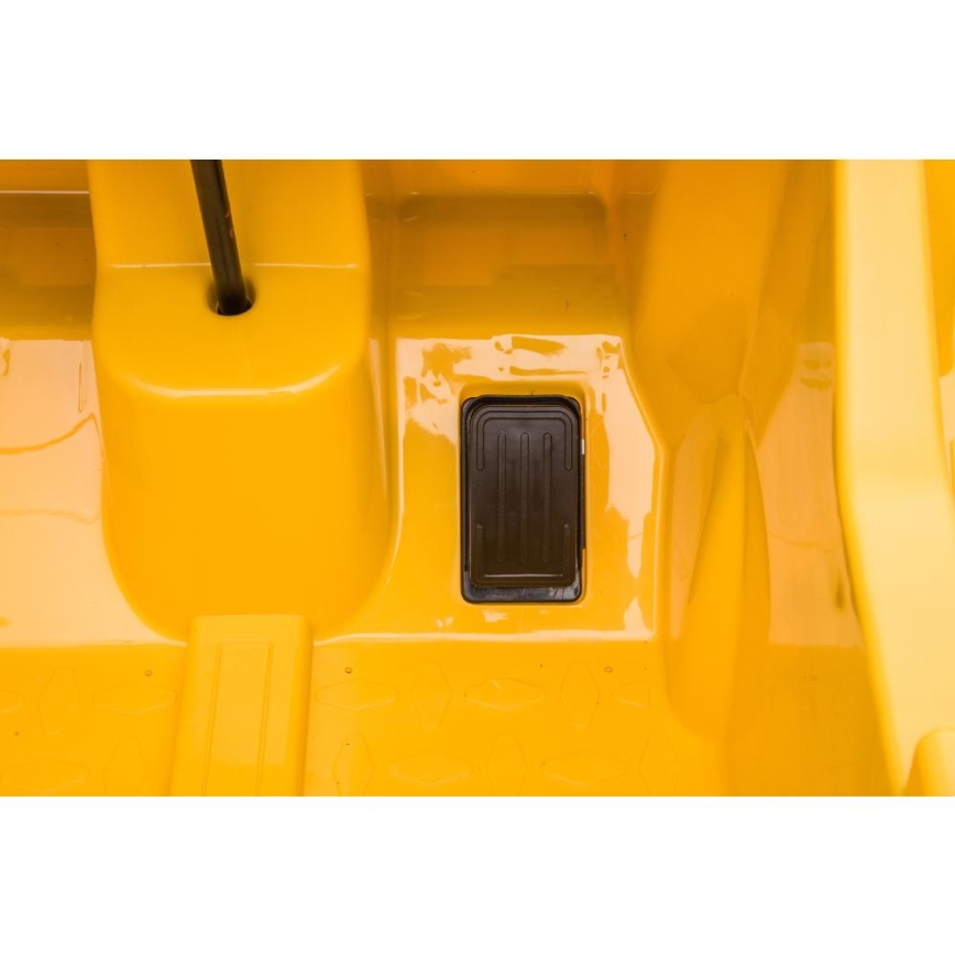 Coche eléctrico cargador CAT 60W/4500 mAh amarillo/negro