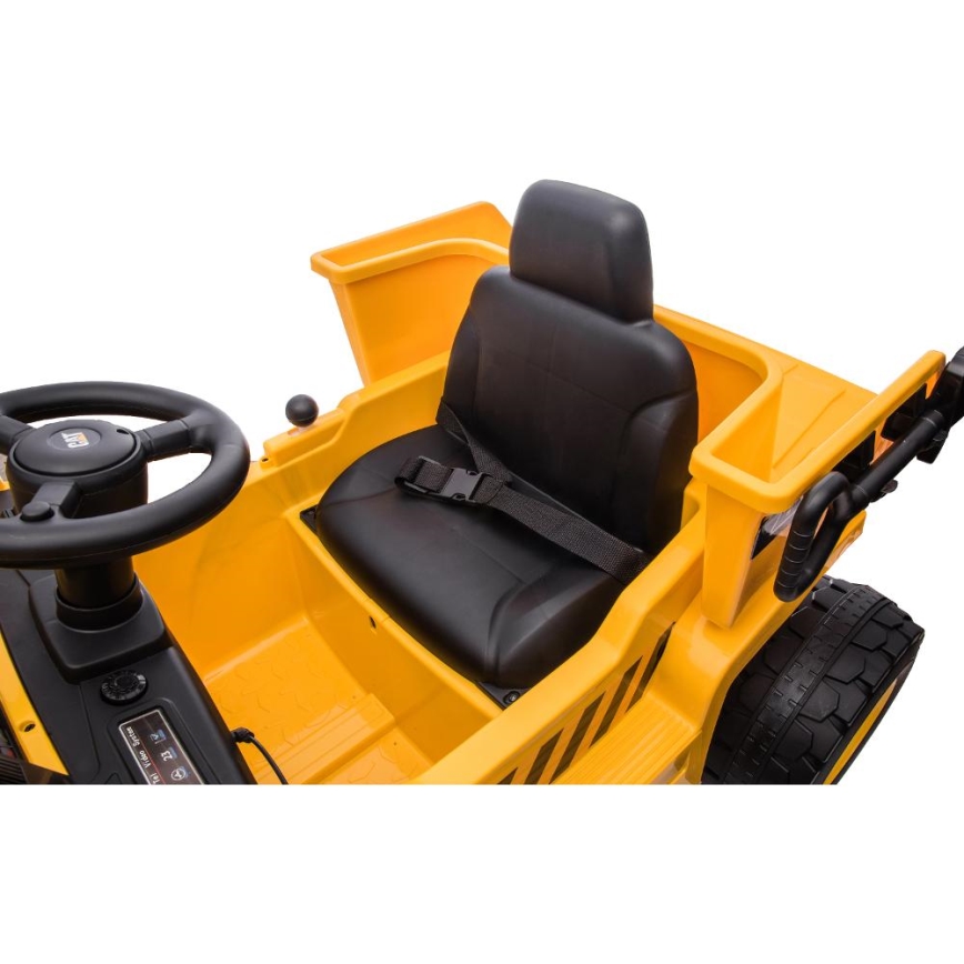Coche eléctrico cargador CAT 60W/4500 mAh amarillo/negro