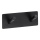 Colgador 11,5x4,5 cm acero inoxidable/negro
